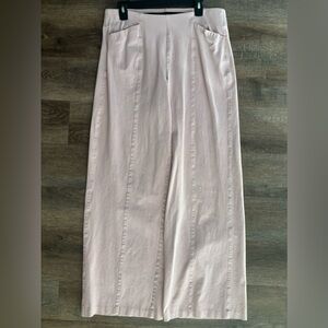 Light Pink Wide-Leg Pants